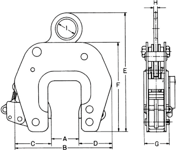 Kẹp tôn Eagle clamp AMS-500, Eagle clamp lifting clamps for steel AMS-500