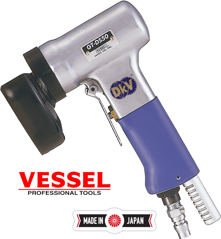 Máy mài đĩa khí nén Vessel GT-DS50B, Vessel air disk grinder GT-DS50B