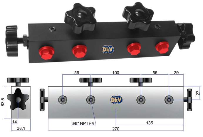 manifolds valve 4 port, vb401, betex