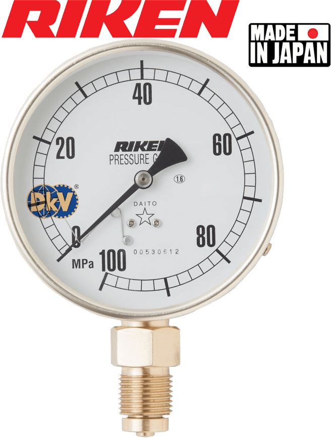 Đồng hồ áp kế thủy lực Riken AS100-150M, Riken pressure gauges AS100-150M