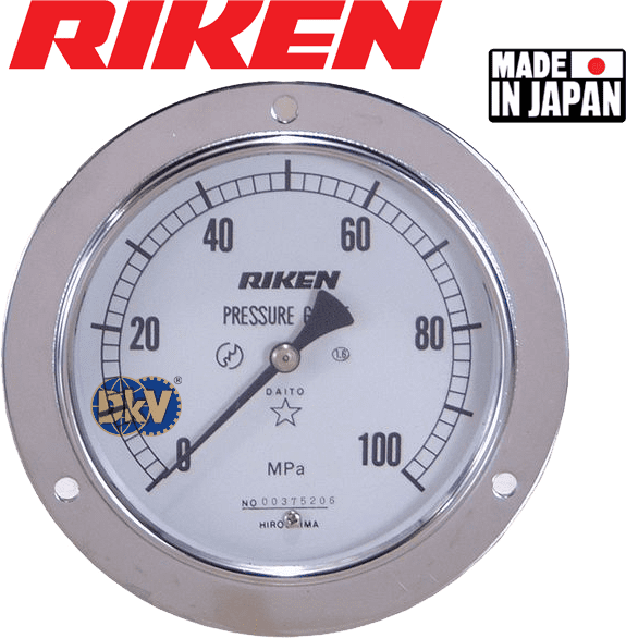 Đồng hồ áp kế thủy lực Riken DS150-100M, Riken pressure gauges DS150-100M