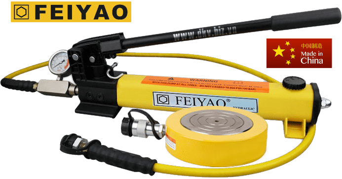 bo kich thuy luc feiyao FY-SLM-3515,  feiyao hydraulic cylinder and hand pump set FY-SLM-3515