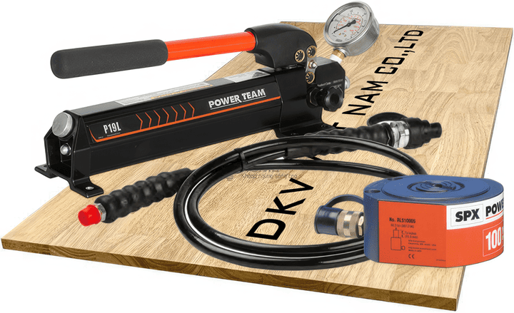 Bộ kích thủy lực Power team RLS100, Bộ con đội thủy lực Power team RLS100, Power team hydraulic jack set RLS100