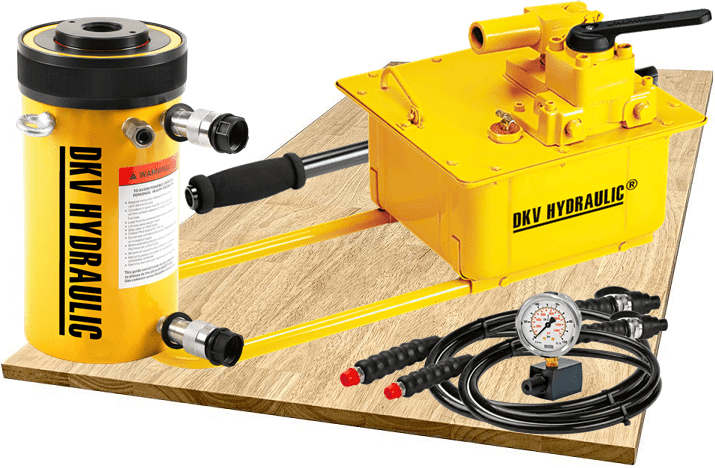 Bộ kích thủy lực rỗng tâm HHR1006, bộ con đội thủy lực rỗng tâm HHR1006, hollow hydraulic cylinder and hand pump set HHR1006