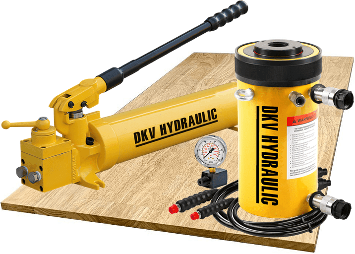 Bộ kích thủy lực rỗng tâm HHR603, bộ con đội thủy lực rỗng tâm HHR603, hollow hydraulic cylinder and hand pump set HHR603