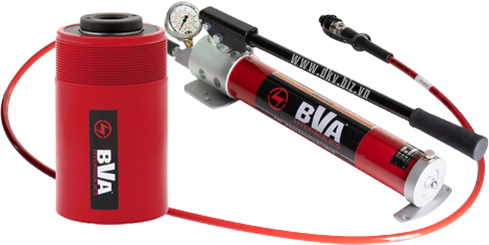 bo kich thuy luc BVA HC1202, BVA hydraulic cylinder and hand pump set HC1202