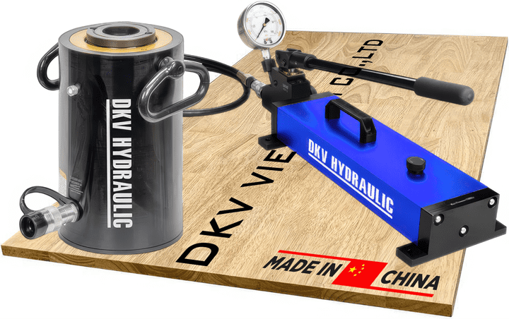 Bộ kích thủy lực rỗng tâm RACH-604, bộ con đội thủy lực rỗng tâm RACH-604, hollow hydraulic cylinder and hand pump set RACH-604