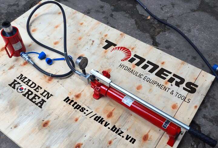 Bộ kích thủy lực rỗng tâm Tonners DCH-20150, Tonners hole hydraulic jack set DCH-20150