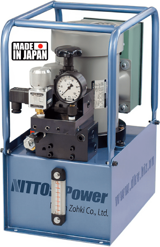 Bơm điện thủy lực Nittoh Power UP-40HGS-4, Nittoh Power electric hydraulic pump UP-HGS-4