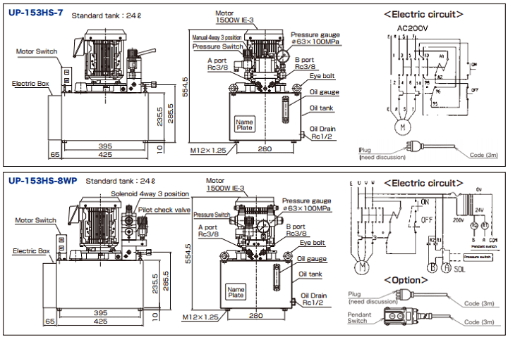 Bơm điện thủy lực Nittoh Power UP-153HS-0, Nittoh Power electric hydraulic pump UP-153HS-0