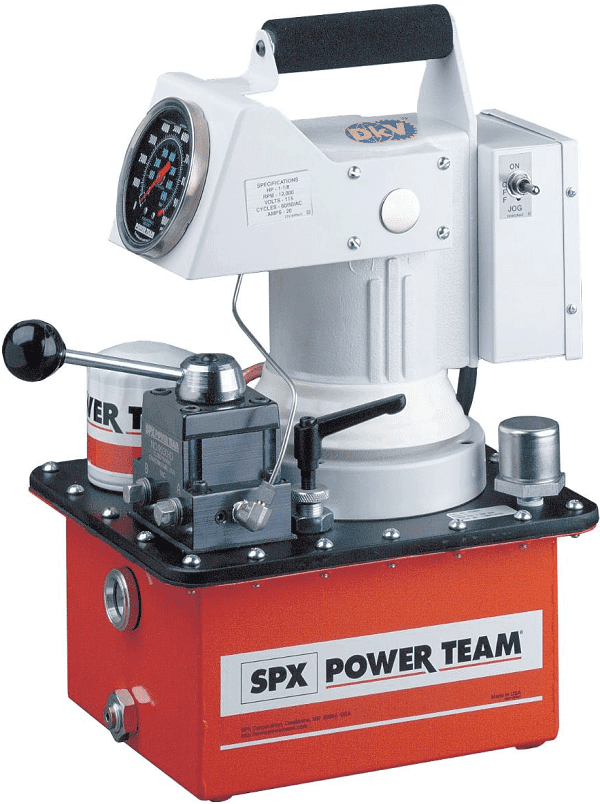 bom dien thuy luc power team pe604t , power team electric hydraulic pump pe604t