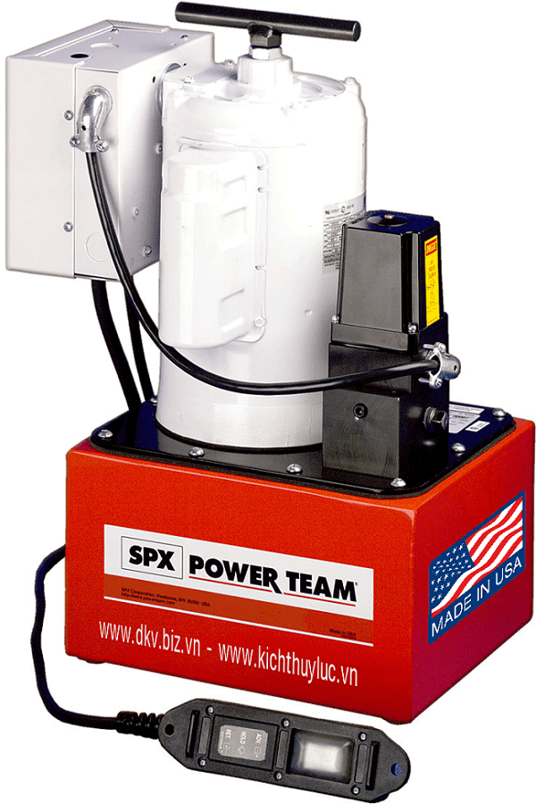 bom dien thuy luc power team pe462s-e220 , power team electric hydraulic pump pe462s-e220