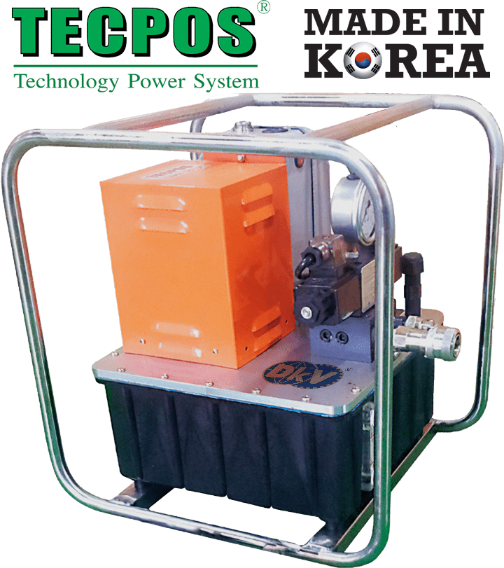 Bơm điện thủy lực Hàn Quốc Tecpos TMPB1/2-2S, Tecpos electric hydraulic pump TMPB1/2-2S