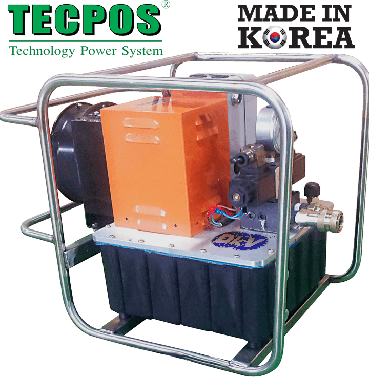 Bơm điện thủy lực Hàn Quốc Tecpos TMPB1-M, Tecpos electric hydraulic pump TMPB1-M