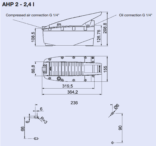 Bơm thủy lực Lukas LH 1/0,5-50, bơm tay thủy lực Lukas LH 1/0,5-50, Lukas hydraulic hand pump LH 1/0,5-50