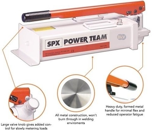 Bơm thủy lực Power Team P300D , bơm tay thủy lực Power Team P300D, Power Team hydraulic hand pump P300D