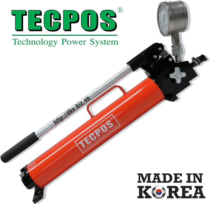 Bơm thủy lực cao áp Hàn Quốc Tecpos ESP-250, Tecpos ultra-high pressure hydraulic hand pump ESP-250