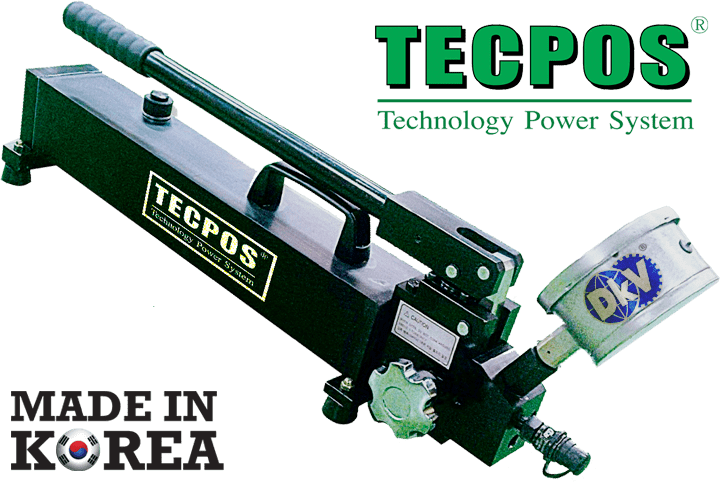 Bơm thủy lực cao áp Hàn Quốc Tecpos ESP-2500, Tecpos ultra-high pressure hydraulic hand pump ESP-2500