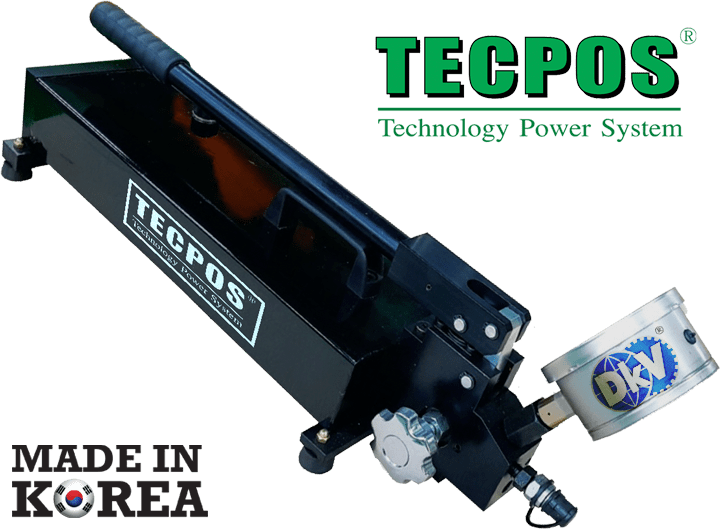 Bơm thủy lực cao áp Hàn Quốc Tecpos ESP-2500L, Tecpos ultra-high pressure hydraulic hand pump ESP-2500L