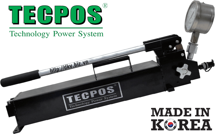 Bơm thủy lực cao áp Hàn Quốc Tecpos ESP-180L, Tecpos ultra-high pressure hydraulic hand pump ESP-180L