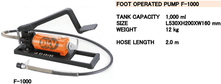 Bơm thủy lực Holger Clasen FP 700-C1-GIS, bơm pin thủy lực Holger Clasen FP 700-C, Holger Clasen hydraulic foot pump FP 700-C1-GIS