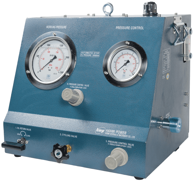 Bơm khí nén thủy lực Hanmi AHP-1500.2, Hanmi Air high pressure hydraulic pumps AHP-1500.2