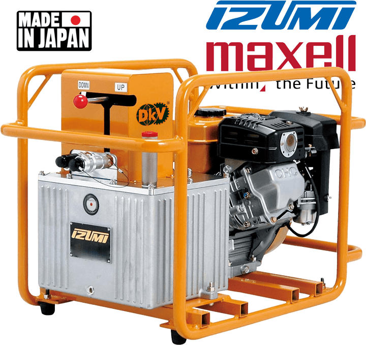 bom xang thuy luc izumi hpe-160, izumi petrol powerpack hydraulic pump hpe-160