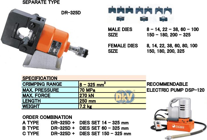 Kìm ép cốt thủy lực Holger Clasen EPC 39, Holger Clasen hydraulic Crimpers EPC 39
