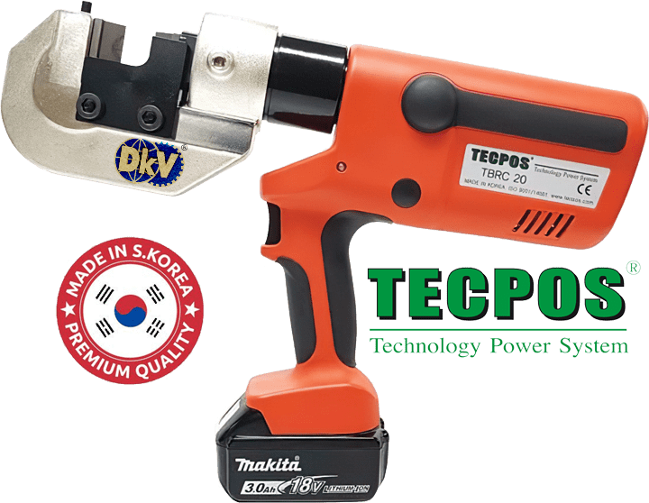 Cắt cable thủy lực Tecpos TBRC 20, Kìm cắt cáp thủy lực Tecpos TBRC 20, Tecpos hydraulic cable cutter TBRC 20
