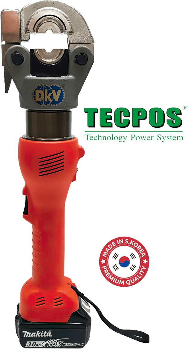 Kìm ép cốp thủy lực Tecpos TBCP185, Tecpos battery operated crimping tools TBCP185