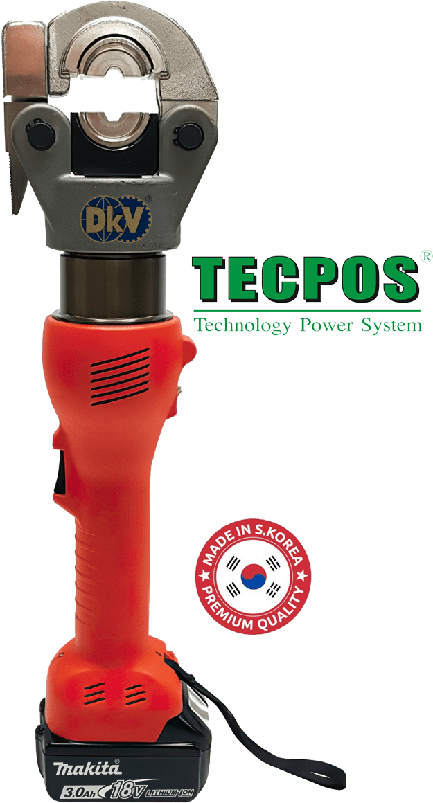 Kìm ép cốp thủy lực Tecpos TBCP300, Tecpos battery operated crimping tools TBCP300