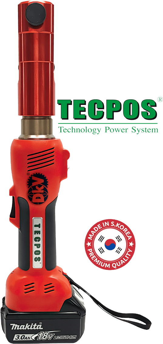 Kìm ép cốp thủy lực Tecpos TBCT, Tecpos battery operated crimping tools TBCT