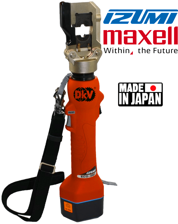 Máy ép cốt thủy lực Izumi ECO-50, Izumi battery operated inline tools ECO-50