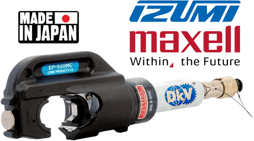 Đầu ép cos thủy lực Izumi EP-510HC, Izumi hydraulic compression tools EP-510HC