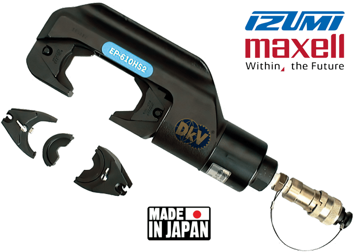 Đầu ép cos thủy lực Izumi EP-610HC2, Izumi hydraulic compression tools EP-610HC2