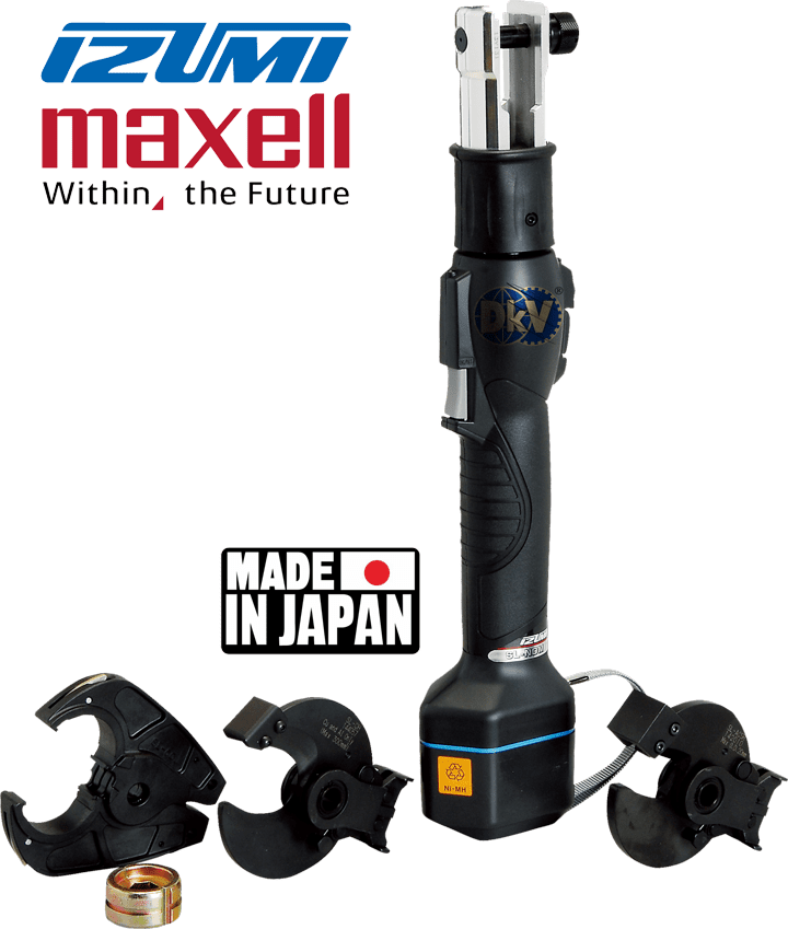 Máy ép cốt thủy lực Izumi SL-NDM, Izumi battery operated inline tools SL-NDM