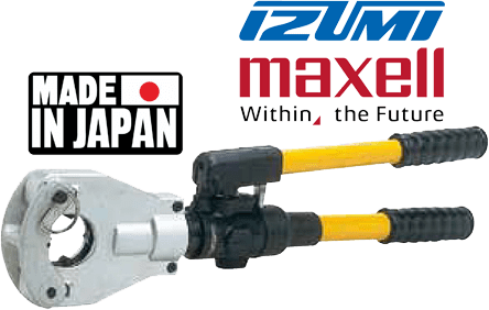 Kìm ép cos thủy lực Izumi UC-6FT2, Izumi crimping tools UC-6FT2