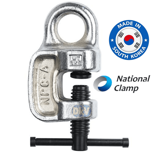 Kẹp tôn ngang National clamp NPC-A( 2 ton, 0 - 30 mm), National clamp screw lifting clamps for steel NPC-A (2 ton, 0 - 30 mm)