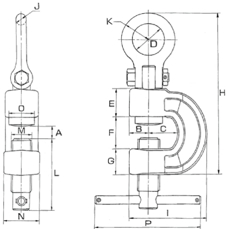 Kẹp tôn Eagle clamp AMS-500, Eagle clamp lifting clamps for steel AMS-500