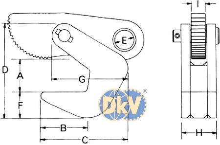 Kẹp tôn Eagle clamp AMS-500, Eagle clamp lifting clamps for steel AMS-500