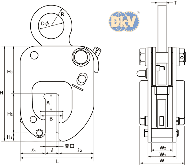 Kẹp tôn Eagle clamp AMS-500, Eagle clamp lifting clamps for steel AMS-500