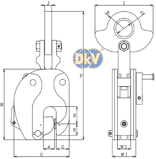 Kẹp tôn Eagle clamp RST-1, Eagle clamp lifting clamps for steel RST-1