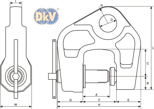 Kẹp tôn Eagle clamp AMS-500, Eagle clamp lifting clamps for steel AMS-500