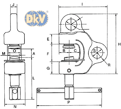 Kẹp tôn Eagle clamp AMS-500, Eagle clamp lifting clamps for steel AMS-500
