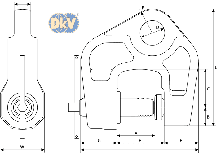 Kẹp tôn Eagle clamp AMS-500, Eagle clamp lifting clamps for steel AMS-500