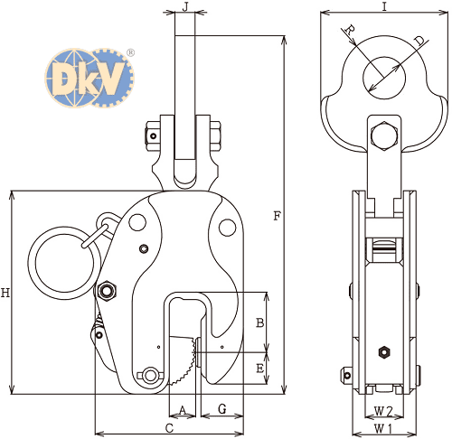 Kẹp tôn Eagle clamp SLT-1, Eagle clamp lifting clamps for steel SLT-1