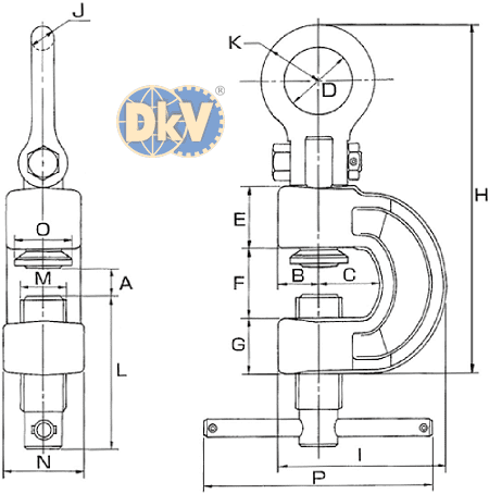 Kẹp tôn Eagle clamp AMS-500, Eagle clamp lifting clamps for steel AMS-500