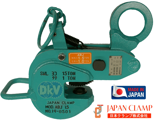 Kẹp tôn ngang Japan Clamp ABJ-1.5, Japan Clamp horizontal lifting clamps for steel ABJ-1.5