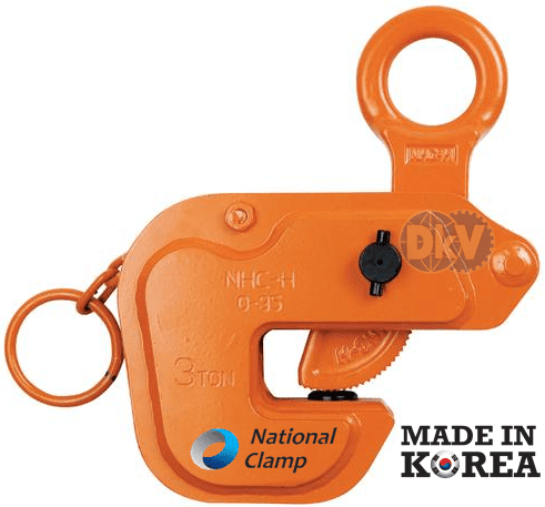 Kẹp tôn ngang National Clamp NHC-H (10 ton, 50 - 100 mm), National Clamp horizontal lifting clamps for steel NHC-H (10 ton, 50 - 100 mm)
