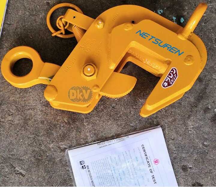 Kẹp tôn ngang Netsuren HA-60 (2 ton), Netsuren horizontal lifting clamps for steel HA-60 (2 ton)